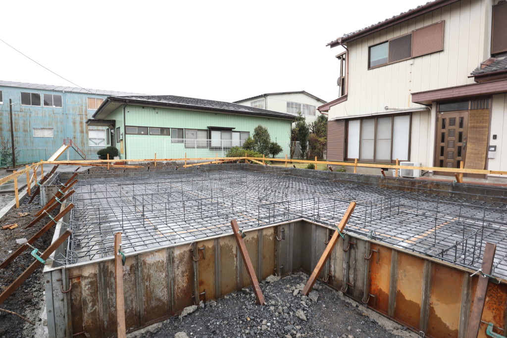 茨城県筑西市注文住宅「和風モダンな家」の配筋検査を行いました！