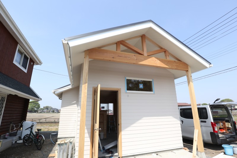 栃木県真岡市美容室新築工事完成が近づいてきました！