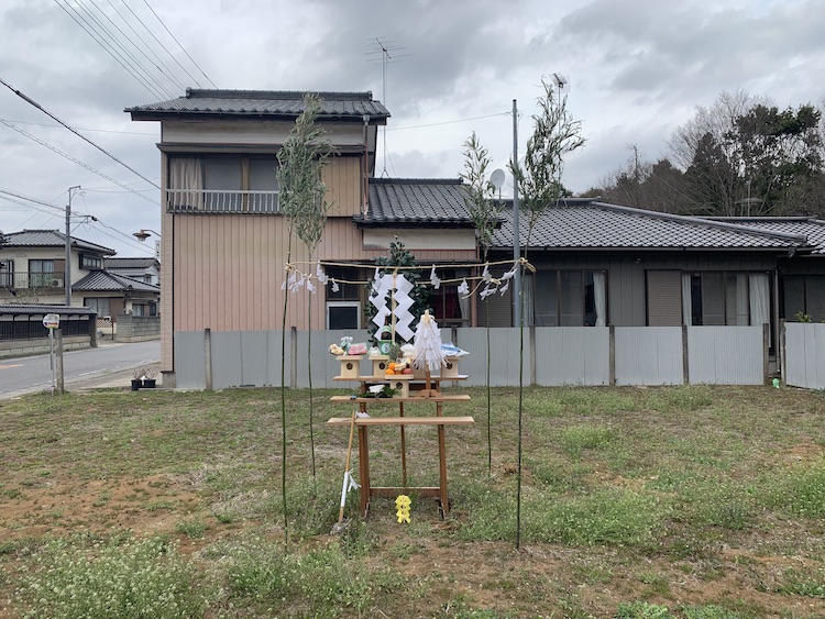 茨城 栃木で大工社長の工務店が建てる新築注文住宅 茨城県つくば市注文住宅の地鎮祭を行いました