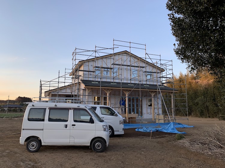 茨城県鉾田市注文住宅「アメリカンハウス」の工事が順調に進行中です！