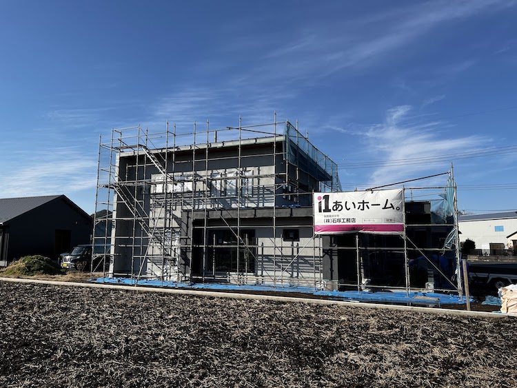 茨城県水戸市注文住宅「大きなエントランスのあるお家」の完成が近づいてきました！