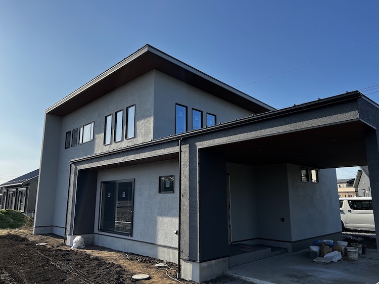 茨城県水戸市注文住宅「大きなエントランスのあるお家」完成間近です！