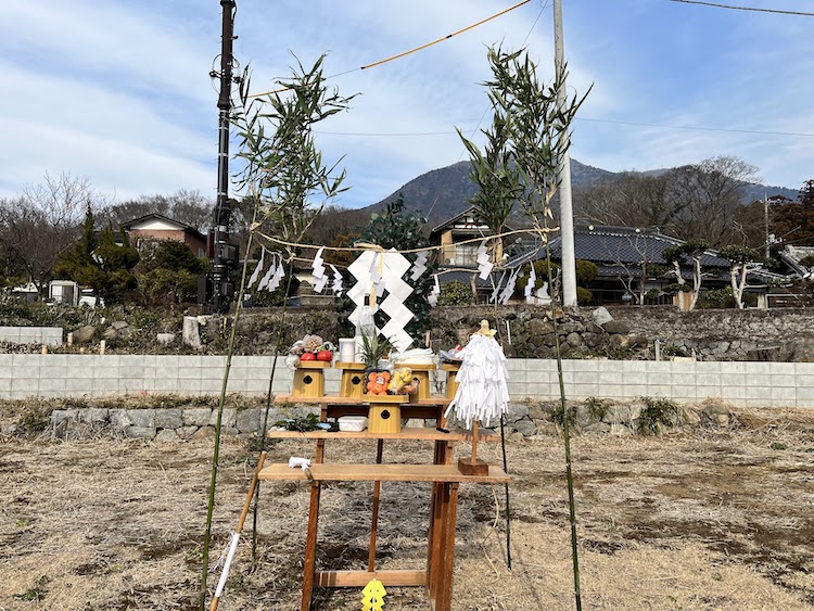 茨城県筑波山にて地鎮祭を行いました！
