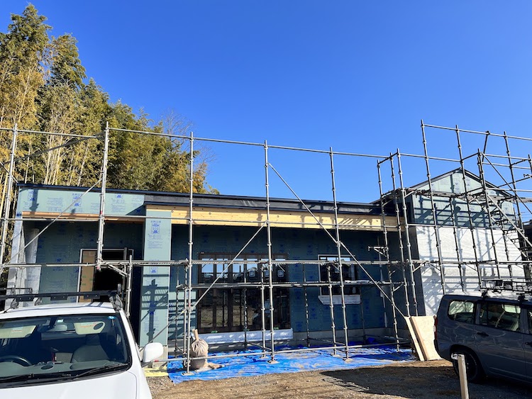 茨城県つくば市注文住宅「勾配天井のある平屋」順調に進行中です！