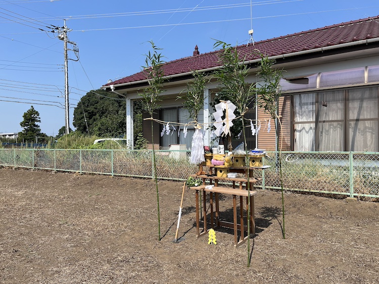 茨城県筑西市平屋注文住宅の地鎮祭を行いました！