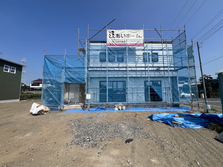 茨城県筑西市注文住宅現場で電気の確認を行いました!