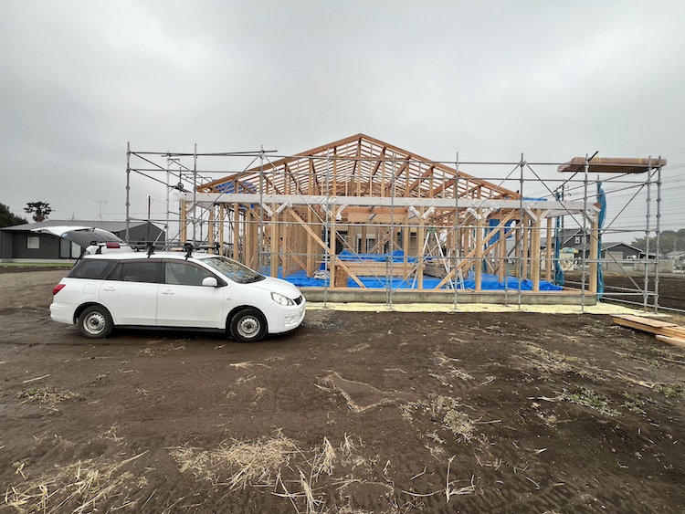 茨城県筑西市平屋注文住宅「カリフォルニアハウス」上棟しました！