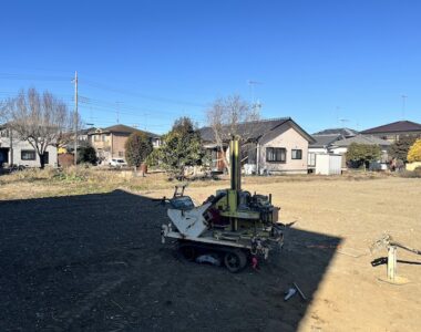 茨城県筑西市注文住宅の地盤調査を行いました！