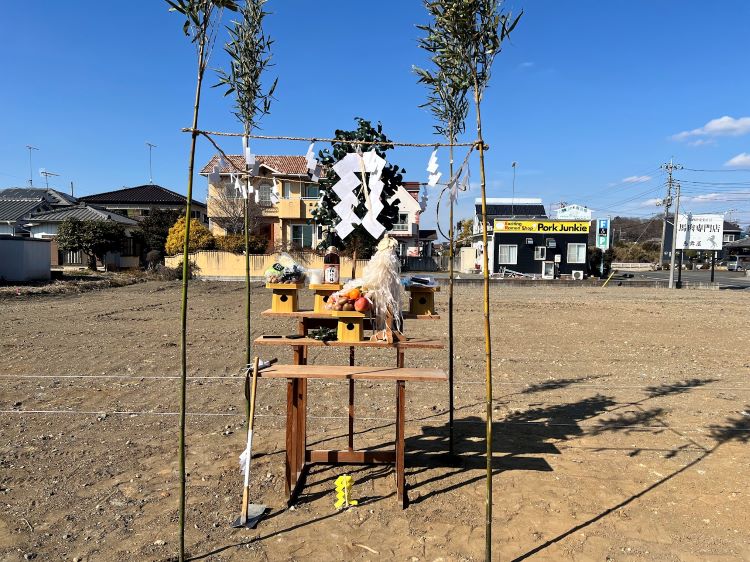 茨城県筑西市注文住宅地鎮祭を行いました。