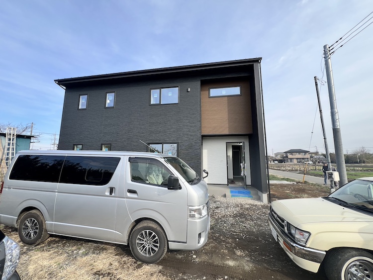 茨城県筑西市注文住宅「スタイリッシュモダンハウス」の完成が近づいてきました！