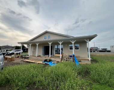茨城県筑西市平屋注文住宅「アメリカンハウス」の完成が近づいてきました！